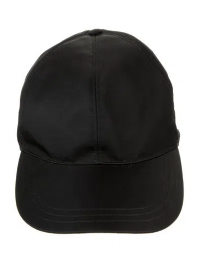 Pre-owned Prada Logo Baseball Hat In Black