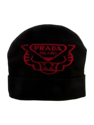 Pre-owned Prada Logo Beanie In Multi