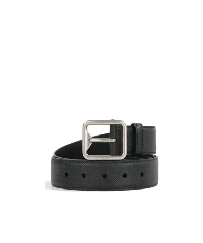 Prada Logo Belt