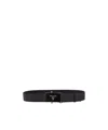 Prada Logo Belt In Black