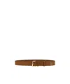 Prada Logo Belt In Brown