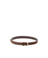 Prada Saffiano Leather Belt In Brown
