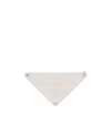 Prada Enameled-metal Belt Buckle In White