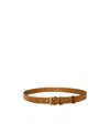 Prada Logo Belt In Brown