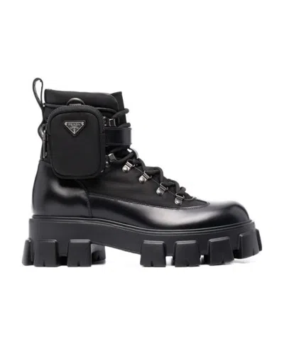PRADA LOGO BOOTS