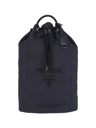 Prada Logo Bucket Bag