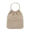 Prada Mini Bucket Bag In Desert Suede