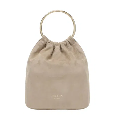 Prada Logo Bucket Bag