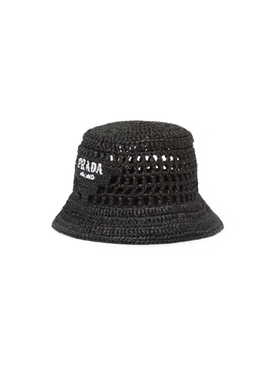 PRADA LOGO BUCKET HAT