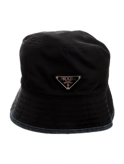 Pre-owned Prada Logo Bucket Hat In Multi