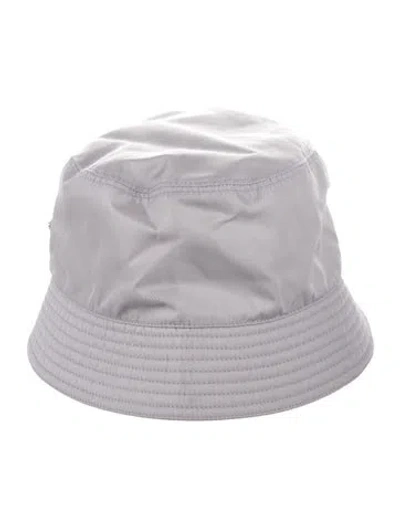 Pre-owned Prada Logo Bucket Hat In Neutrals