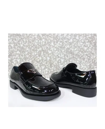Prada Logo Business Dress Shoes In Black