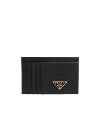 Prada Logo Card Holder In White