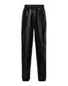 Prada Light Nylon Wide-leg Pants In Black