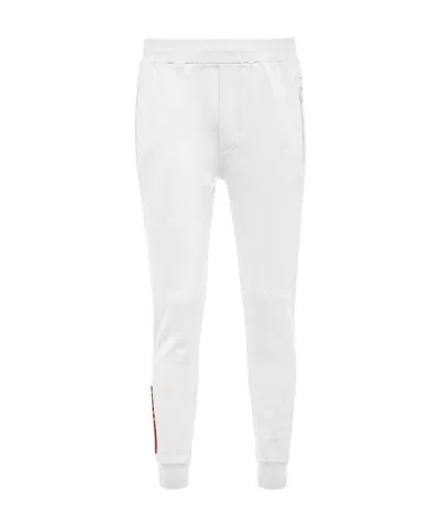 Prada Logo Casual Pants In White