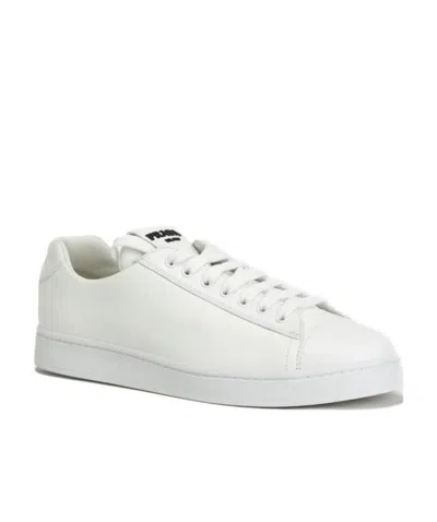 Prada Logo Casual Sneakers In White