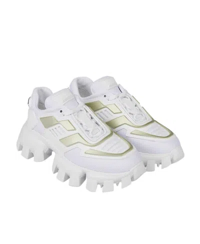 Prada Logo Casual Sports Shoes In White