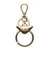 Prada Logo-charm Keyring In Multicolor