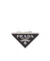 Prada Symbole Single Left Earring In Black