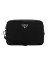 Prada Necessaire Re-nylon In Black
