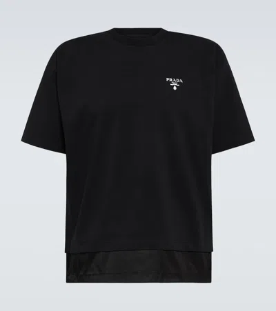 PRADA LOGO COTTON T-SHIRT