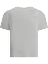 Prada White Tshirt With Triangle Logo In White