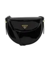 Prada Logo Cross-body Bag In Black
