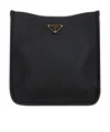 Prada Large Leather Shopping Bag In Black
