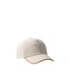 Prada Baseballkappe Aus Leinenmischgewebe In White