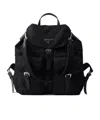 Prada Medium Re-nylon Backpack In Black