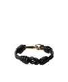 Prada Nappa Leather Bracelet In Black