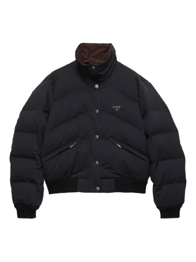 PRADA LOGO-DETAIL PADDED JACKET