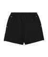 Prada Logo Detail Shorts In Black
