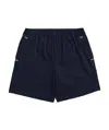 Prada Logo Detail Shorts In Black