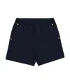 Prada Logo Detail Shorts In Black