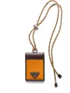 Prada Logo-detail Strap Card Holder In Multi