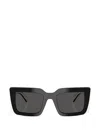 Prada Eyewear Rectangle Frame Sunglasses In Black