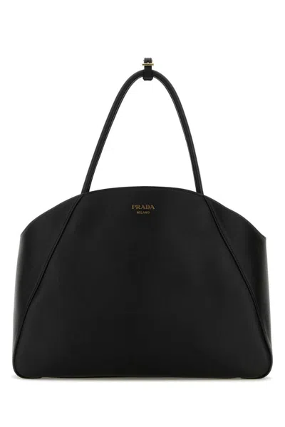 PRADA PRADA LOGO DETAILED LARGE TOTE BAG