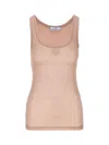Prada Triangle-appliqué Silk Top In L Phard