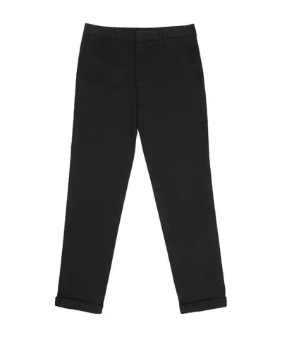 Prada Logo Details Casual Pants In Black