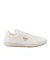 Prada Logo Details Casual Sneakers In Ivory