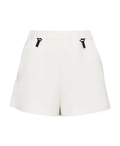 Prada Logo Details Side Pocket Shorts In White