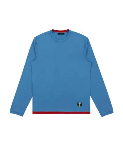 Prada Logo Details T-shirt In Blue