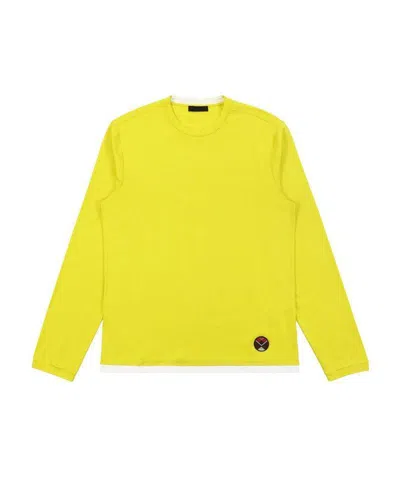 Prada Logo Details T-shirt In Yellow