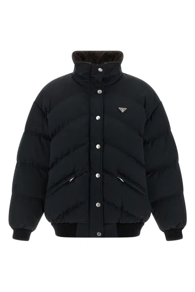 PRADA LOGO DOWN JACKET