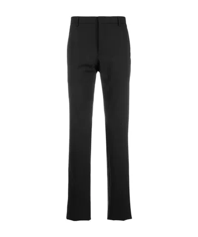 Prada Logo Dress Trousers In Black