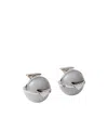 Prada Metal And Plexiglas Earrings In Cloud Gray/steel Gray