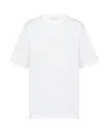 Prada Mens White Logo-embroidered Slim-fit Stretch-cotton T-shirt Xl In White