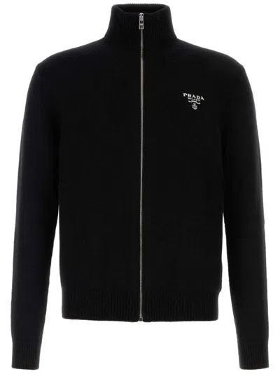 Prada Black Cashmere Cardigan