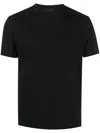 Prada Logo Embroidered T-shirt In Schwarz